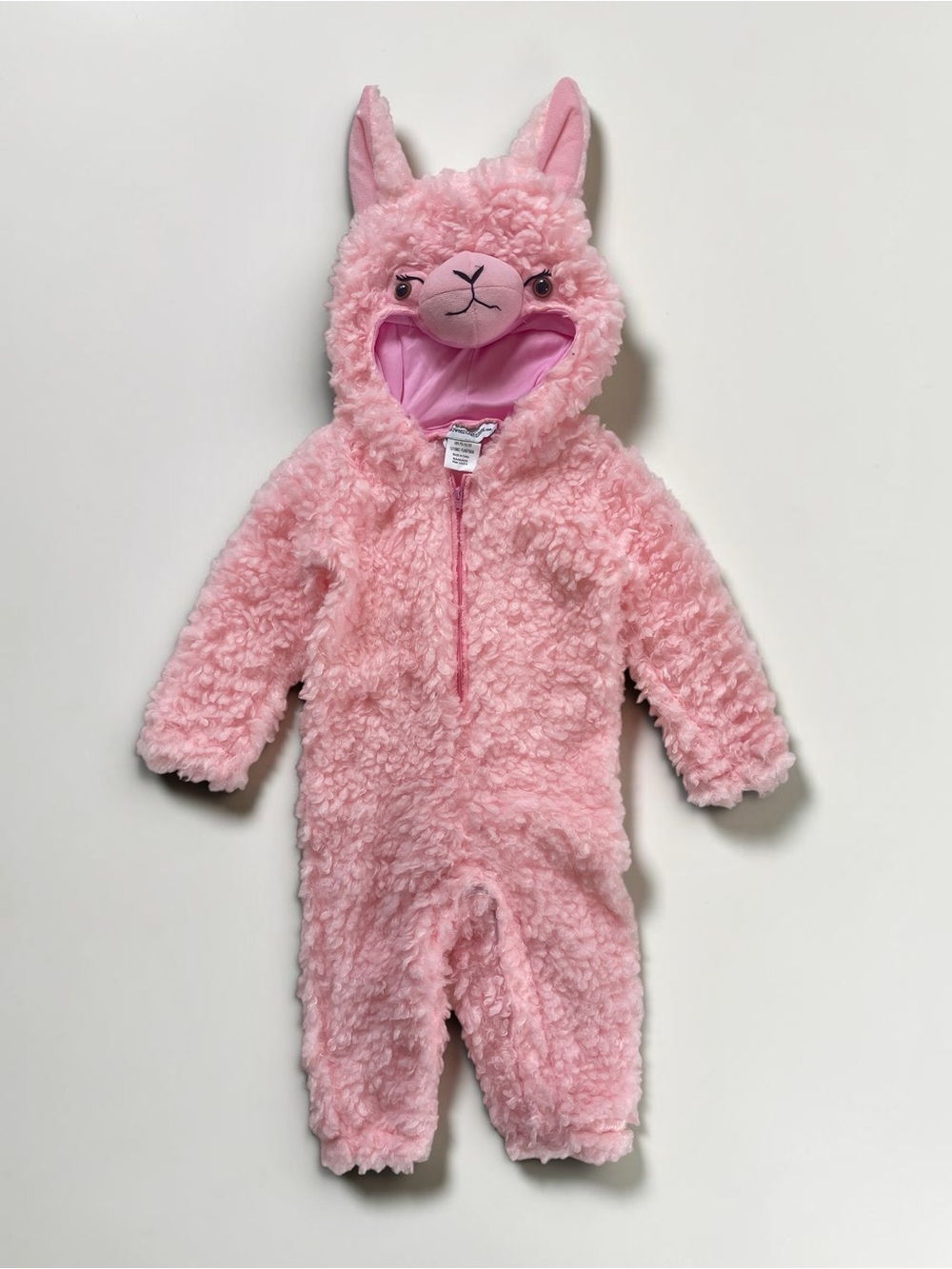 EUC/LN Pink Lama Alpaca Coat Plush Halloween Costume